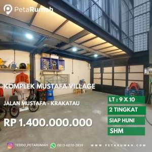 townhouse cantik jalan mustafa daerah bilal dan krakatau lokasi di Medan Timur, tersedia melalui melalui situs Olx