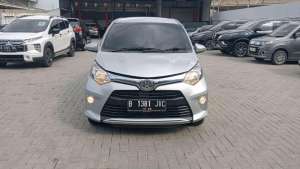 Jual bekas Toyota Calya G AT 2017 Silver,lokasi di Banten