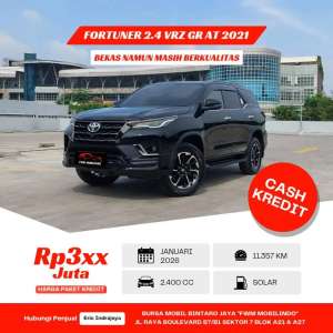 Jual bekas Toyota Fortuner 2.4 VRZ GR Sport AT 2021 4X2,lokasi di 