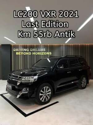 Jual bekas Toyota Land Cruiser VXR Full Spec 2021 Hitam LC LC200,lokasi di 