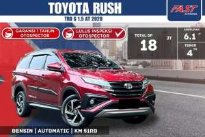 Jual bekas TOYOTA RUSH TRD S 2020 1.5 AT LOW KM.51RBPAJAK PANJANG F5ST,lokasi di 