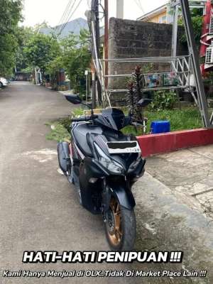 Jual bekas Yamaha Aerox S ABS 2023 Black,lokasi di Cilodong
