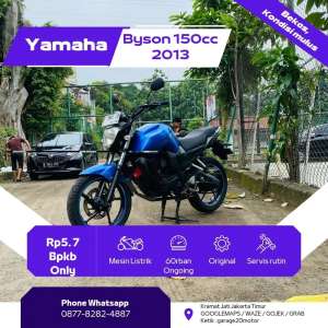 Jual bekas Yamaha Byson 150cc Karbu Stnk Hilang Tahun 2013 Pajak Off,lokasi di Jatinegara