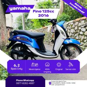 Jual bekas Yamaha fino sporty 125cc bluecore stnk hilang modif knalpot racing,lokasi di Kramat Jati