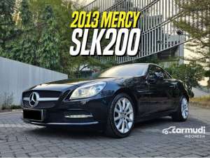 Jual bekas 2013 Mercedes-Benz SLK200 2.0 CGI Convertible Black on Beige Cabriolet Mercy SLK 200 Cabrio,lokasi di DKI Jakarta