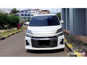 Jual bekas 2013 Toyota Vellfire 2.4 Z GS MPV putih sunroof km 98 ribuan,lokasi di DKI Jakarta
