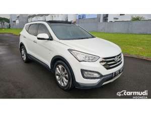 Jual bekas 2015 Hyundai Santa Fe 2.2 CRDi SUV Diesel Santafe Putih TGN 1 full Record BEBAS LAka BANJIR,lokasi di DKI Jakarta