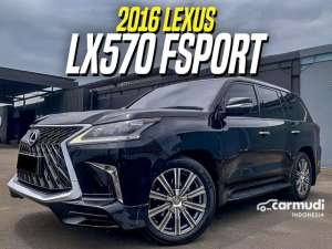 Jual bekas 2016 Lexus LX 570 5.7 Sport SUV Black on Beige 4X4 LX570 Fsport Hitam,lokasi di DKI Jakarta