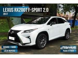 Jual bekas 2017 Lexus RX 200t 2.0 F Sport SUV BISA NEGO TERMURAH DP MINIM,lokasi di Banten