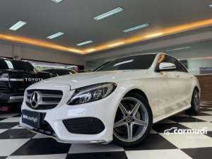 Jual bekas 2018 Mercedes-Benz C200 2.0 AMG Line Sedan Reg.2019 White On Black Km10rb Antik Record ATPM AUTOHIGH BEST OFFER,lokasi di DKI Jakarta
