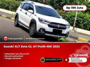 Jual bekas 2022 Suzuki XL7 1.5 Zeta SUV XL 7 GL AT Putih 20222023 LOW KM,lokasi di DKI Jakarta