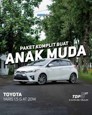 Jual bekas FREE E-TOLL 1 JUTA YARIS G AT MATIC 2014 YARIS LELE METIC MOBCARS,lokasi di 