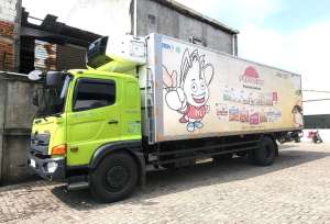 Jual bekas Hino engkel 4x2 FG235JS box Freezer 2017 FG 235 JS bok frozen,lokasi di Jakarta DKI