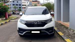 Jual bekas Honda CR-V 1.5L Turbo Prestige 2022 putih sensing sunroof,lokasi di Jakarta DKI