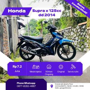 Jual bekas Honda Supra X 125cc DD Pgm Fi Tahun 2014,lokasi di Jakarta Timur