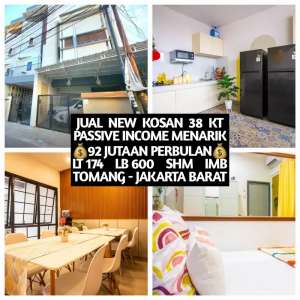 JUAL KOS KOST KOSAN KOSTAN BARU 38 KAMAR DI TOMANG GROGOL PETAMBURAN lokasi di Palmerah, tersedia melalui melalui situs Olx