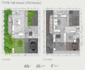 Kota Harapan Indah - Asera Nishi Tipe N8 Hook lokasi di Medan Satria, tersedia melalui melalui situs Olx