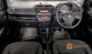 Jual bekas Mitsubishi Mirage GLX MT 2014 Putih,lokasi di Kota Denpasar