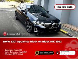 Jual bekas PAJAK PANJANGBmw 530i Opulence Black HITAM Sunroof 2022 2023,lokasi di 