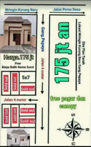 Rumah 100jutan lokasi bekang ruko paragon benowo sby lokasi di Pakal, tersedia melalui melalui situs Olx