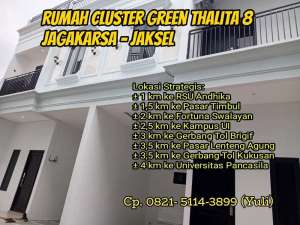Rumah Cluster 2 Lantai SHM Akses mobil Di Jagakarsa Jakarta Selatan lokasi di Jagakarsa, tersedia melalui melalui situs Olx