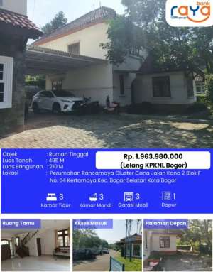 Rumah Rancamaya Bogor lokasi di Bogor Selatan - Kota, tersedia melalui melalui situs Olx