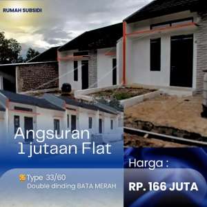Rumah subsidi angsuran 1 juta Flat lokasi di Cileunyi, tersedia melalui melalui situs Olx