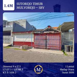 Rumah Sutorejo Timur Mulyosari dkt Kenjeran Kertajaya Dharmahusada GM lokasi di Gubeng, tersedia melalui melalui situs Olx