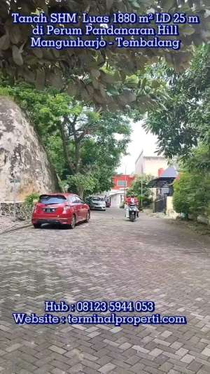 Tanah di Perum Pandanaran Hill Mangunharjo Tembalang Semarang Timur lokasi di Tembalang, tersedia melalui melalui situs Olx