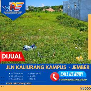 TANAH KAVLING DI KALIURANG KAMPUS JEMBER lokasi di Segedong, tersedia melalui melalui situs Olx