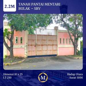 Tanah Pantai Mentari Bulak SHM Langka dkt Babatan Kenjeran Surabaya lokasi di Bulak, tersedia melalui melalui situs Olx