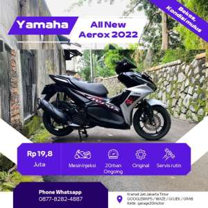 Jual bekas Yamaha aerox 155cc non abs Fi,lokasi di Jakarta Timur