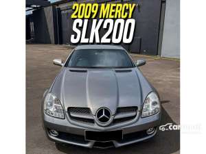 Jual bekas 2009 Mercedes-Benz SLK200K 1.8 Convertible Grey on Black Mercy SLK200 k SLK 200 Kompressor,lokasi di DKI Jakarta