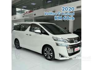 Jual bekas 2019 Toyota Vellfire 2.5 G MPV Limited White on Black Record Putih,lokasi di DKI Jakarta