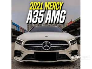 Jual bekas 2021 Mercedes-Benz AMG A35 2.0 4MATIC Sedan White on Black Record Mercy A 35 Putih,lokasi di DKI Jakarta