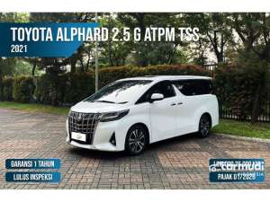 Jual bekas 2022 Toyota Alphard 2.5 G MPV Odo 26 Rbuan DP RENDAH,lokasi di Banten
