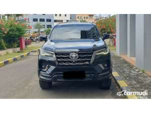 Jual bekas 2023 Toyota Fortuner 2.8 GR Sport 4X2 SUV hitam km 40 ribuan diesel,lokasi di DKI Jakarta
