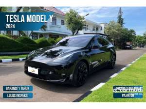 Jual bekas 2024 Tesla Model Y 0.0 Long Range SUV Odo 2 Rbuan LIKE NEW DP RENDAH,lokasi di Banten