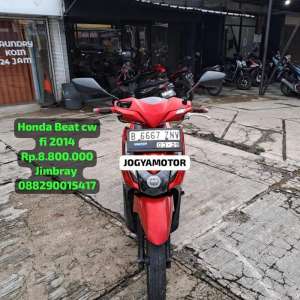 Jual bekas Honda Beat cw fi th 2014 motor bekas berkualitas jogyamotor,lokasi di Tangerang Selatan
