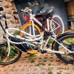 Jual bekas Sepeda listrik modifikasi e-bike 500 W dari orinya sepeda DOPPELGANGER 330 RoadYacht bawa dr Abidhabi,lokasi di Depok