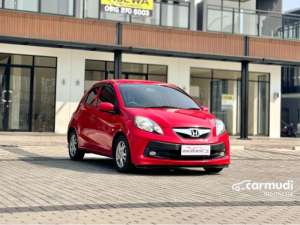 Jual bekas 2013 Honda Brio 1.2 E Hatchback MATIC PLAT GENAP BRIO GEN 1 MERAH MERIAH TDP 12JT SIAP BAWA PULANG MOBIL IRIT BBM TERMURAHHHH,lokasi di DKI Jakarta