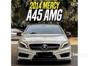 Jual bekas 2014 Mercedes-Benz AMG A45 2.0 4MATIC Hatchback White on Black Mercy A 45 Putih,lokasi di DKI Jakarta