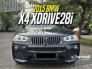 Jual bekas 2015 BMW X4 2.0 xDrive28i M Sport SUV Black on Brown Record ATPM xDrive Msport Hitam,lokasi di DKI Jakarta