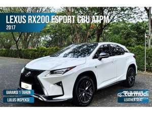 Jual bekas 2017 Lexus RX 200t 2.0 F Sport SUV TERMURAH SEINDONESIA,lokasi di Banten