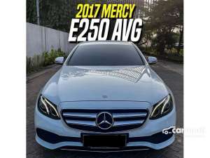 Jual bekas 2017 Mercedes-Benz E250 2.0 Avantgarde CKD Sedan White on Black Mercy E 250 AVG Putih,lokasi di DKI Jakarta