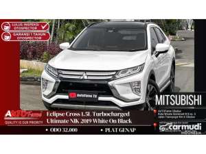 Jual bekas 2019 Mitsubishi Eclipse Cross 1.5 Ultimate Silky White SUV KM 32.000 Mitsubishi Eclipse Cross 1.5L Turbocharged Ultimate NIK 2019 White On Black,lokasi di DKI Jakarta