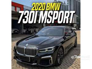 Jual bekas 2020 BMW 730Li 2.0 M Sport Sedan Black on Mocca Brown LCI Facelift 730 Li Msport Hitam,lokasi di DKI Jakarta