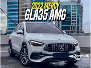 Jual bekas 2022 Mercedes-Benz AMG GLA35 2.0 4MATIC SUV White on Black Mercy GLA 35 Putih,lokasi di DKI Jakarta