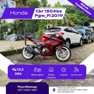 Jual bekas Honda CBR 150cc Abs pgmFi,lokasi di Jakarta Timur