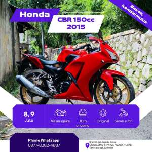 Jual bekas Honda CBR 150cc PgmFi 2015,lokasi di Jakarta Timur